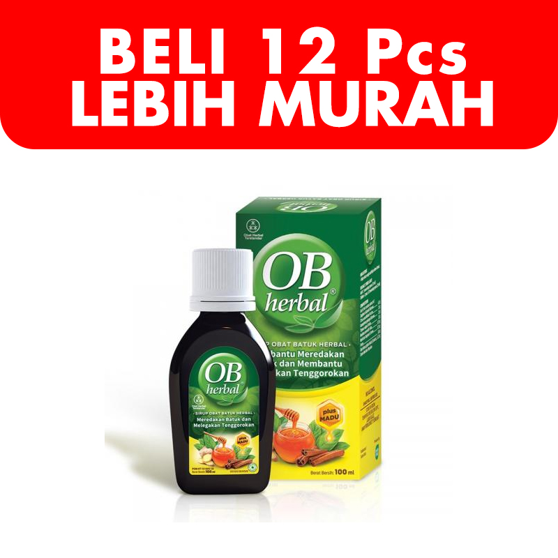 OB Herbal 100ml (BELI 12 Pcs LEBIH MURAH) | Gogobli