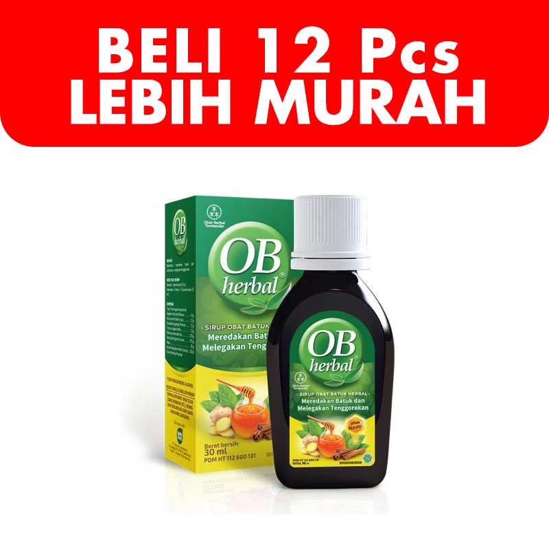 OB Herbal 30ml (BELI 12 Pcs LEBIH MURAH) | Gogobli