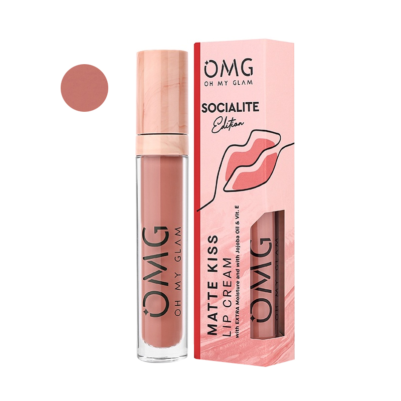 OMG Oh My Glam Matte Kiss Lip Cream Socialite Edition 16 Elegant 3.5gr | Gogobli