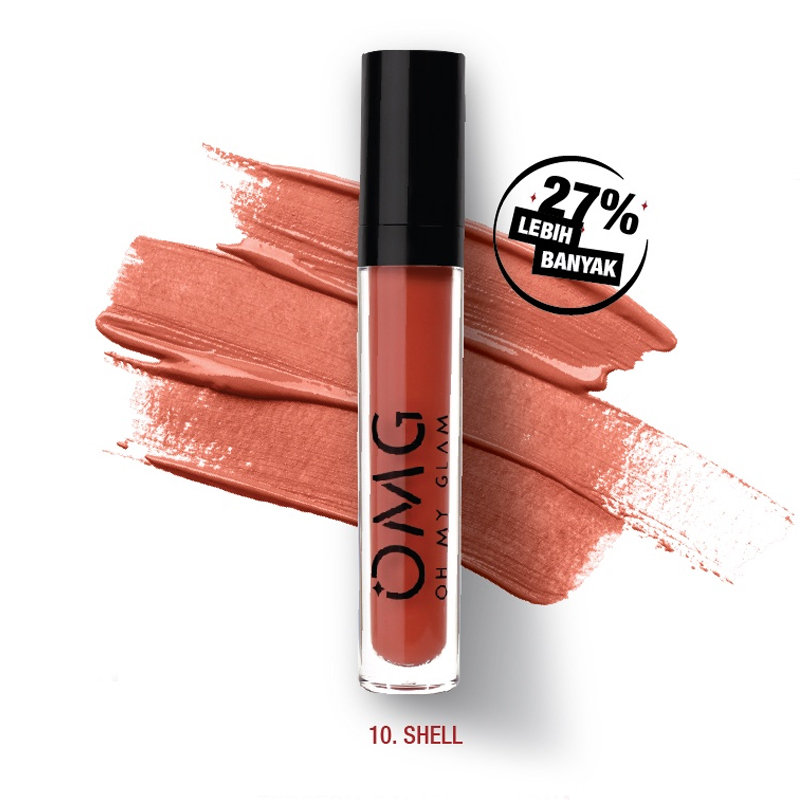 OMG Oh My Glam Matte Kiss Lip Cream 10 Shell 2.9gr | Gogobli