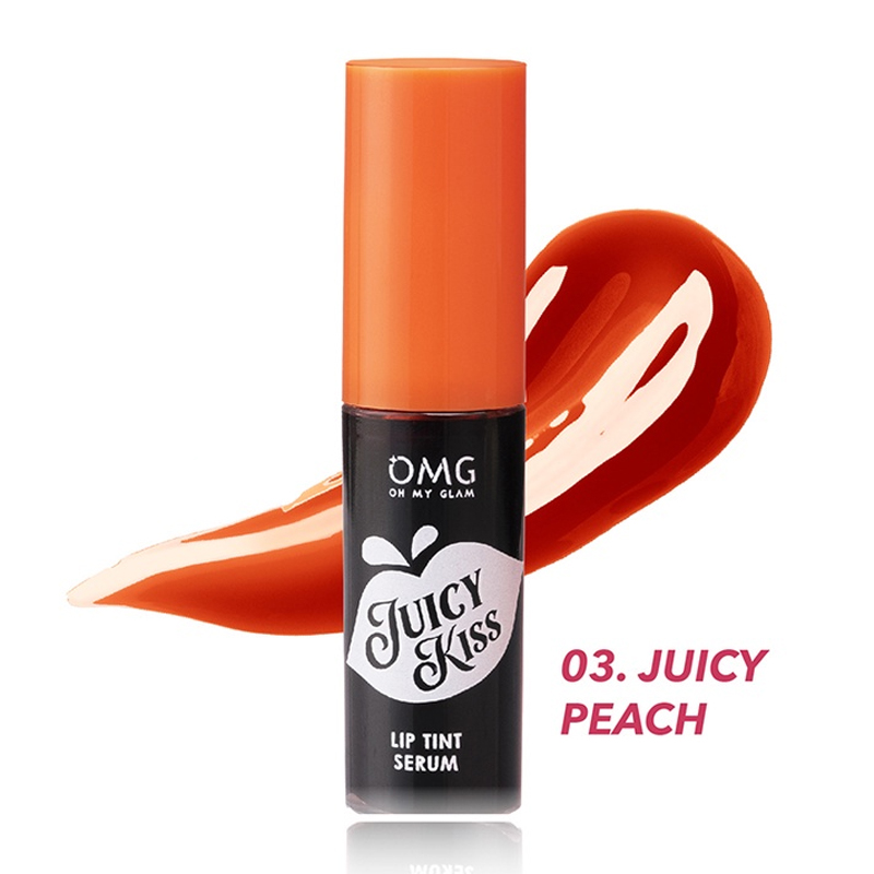OMG Oh My Glam Juicy Kiss Lip Tint Serum 03 Juicy Peach | Gogobli