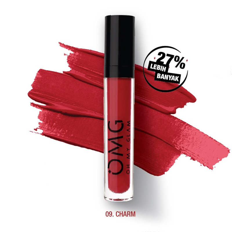 OMG Oh My Glam Matte Kiss Lip Cream 09 Charm 3.5gr | Gogobli