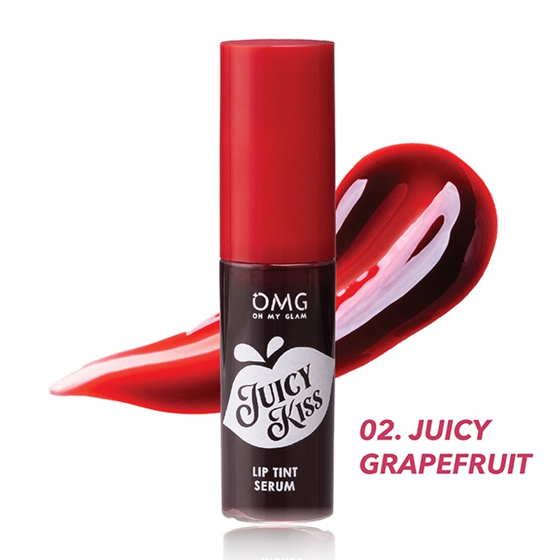 OMG Oh My Glam Juicy Kiss Lip Tint Serum 02 Juicy Grapefruit | Gogobli