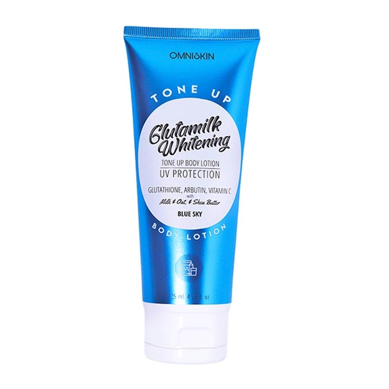 Omniskin Glutamilk Whitening Tone Up Body Lotion Blue Sky 125ml | Gogobli