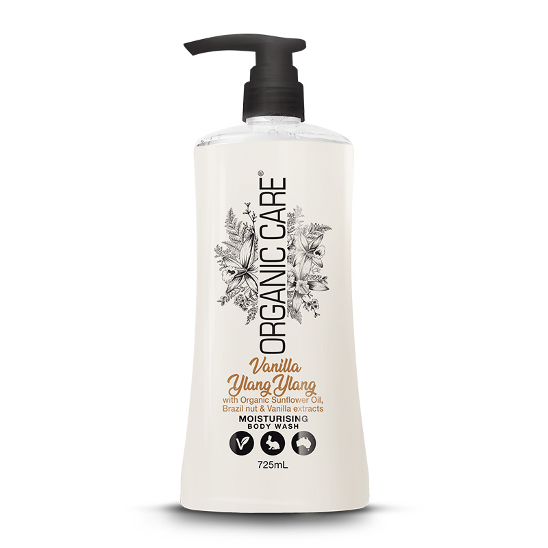 Organic Care Moisturising Body Wash Vanilla Ylang-Ylang 725ml | Gogobli