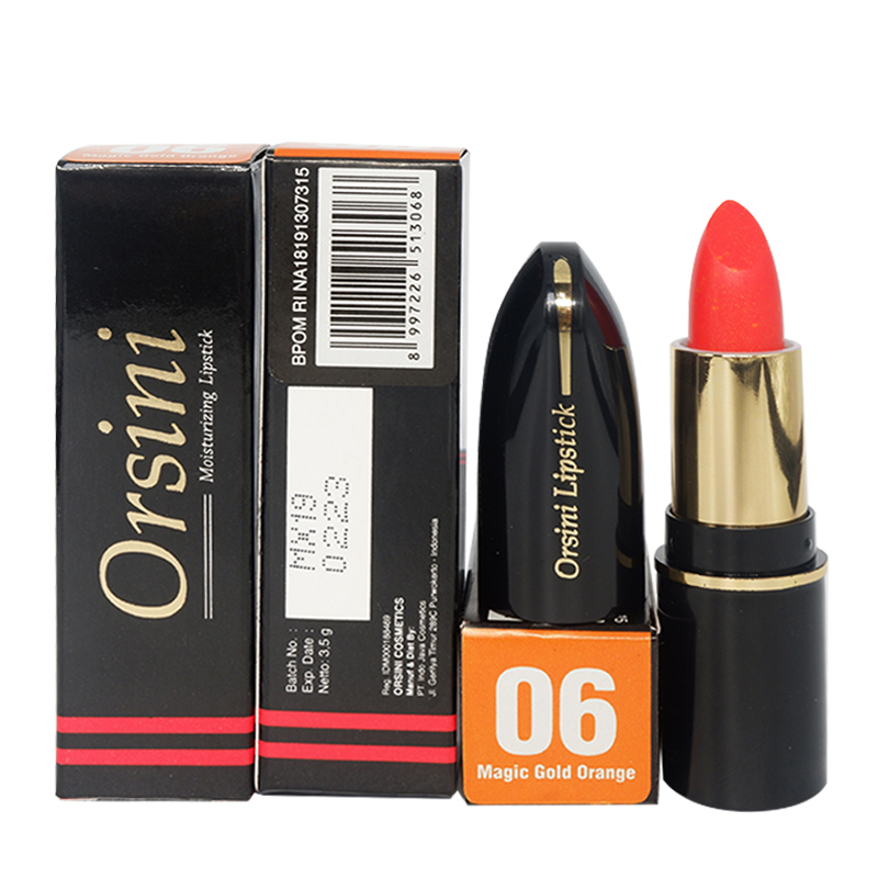 Orsini Moisturizing Lipstick No.06 Magic Gold Orange 3.5gr | Gogobli