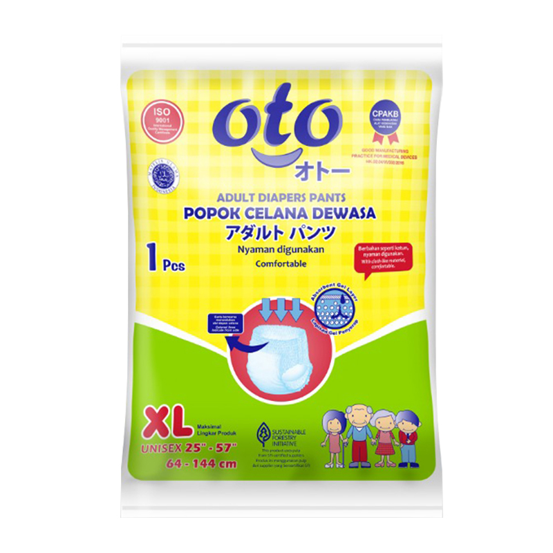Oto Adult Diapers Pants Size XL 1pcs | Gogobli