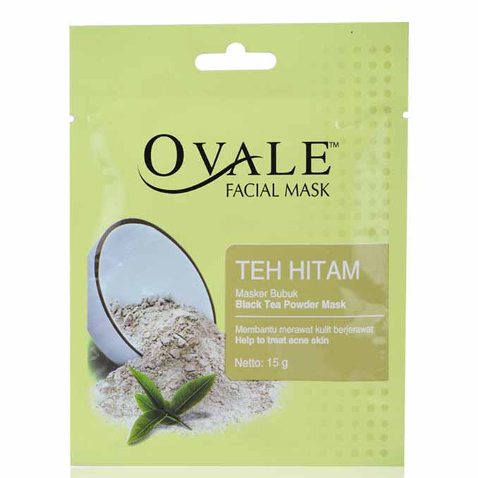 Ovale Facial Mask Powder Black Tea 15gr | Gogobli