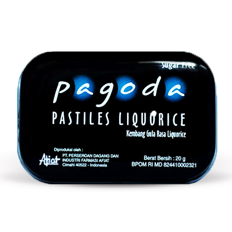 Pagoda Pastiles Liquorice 20gr | Gogobli