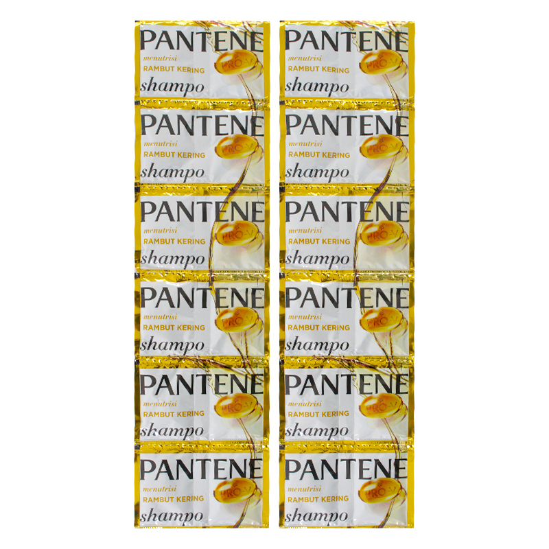 Pantene Shampo Menutrisi Rambut Kering Renceng (10ml X 12 Sachet) | Gogobli