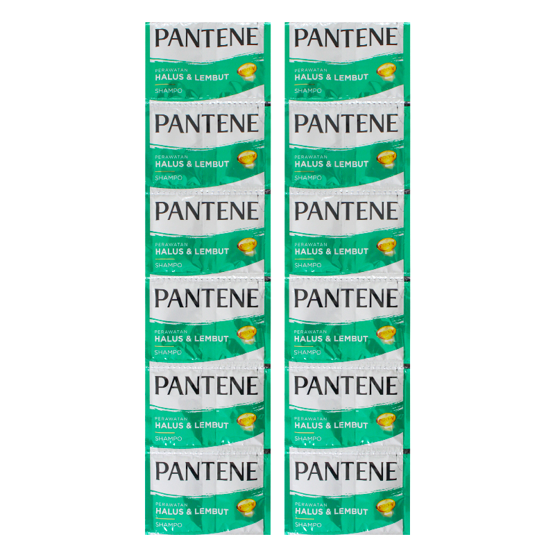 Pantene Shampo Perawatan Halus & Lembut Renceng (10ml X 12 Sachet) | Gogobli