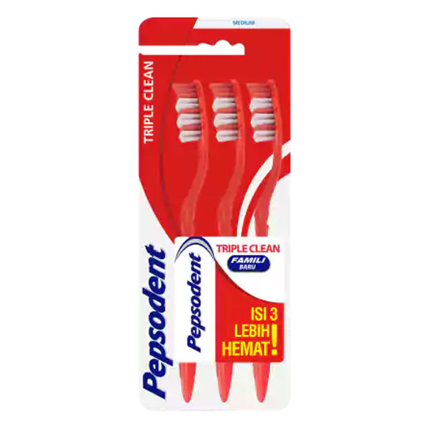 Pepsodent TB Triple Clean Med MP 3pcs | Gogobli