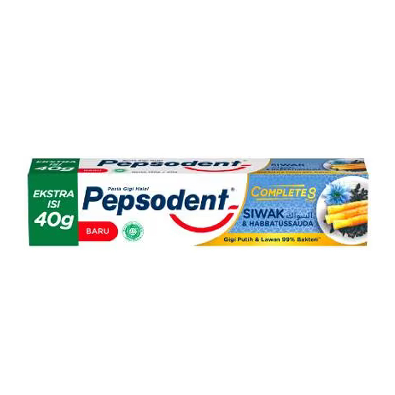 Pepsodent Complete 8 Siwak & Habbatussauda 190gr | Gogobli