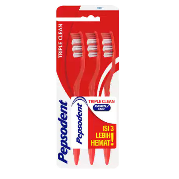 Pepsodent TB Triple Clean Soft MP 3pcs | Gogobli