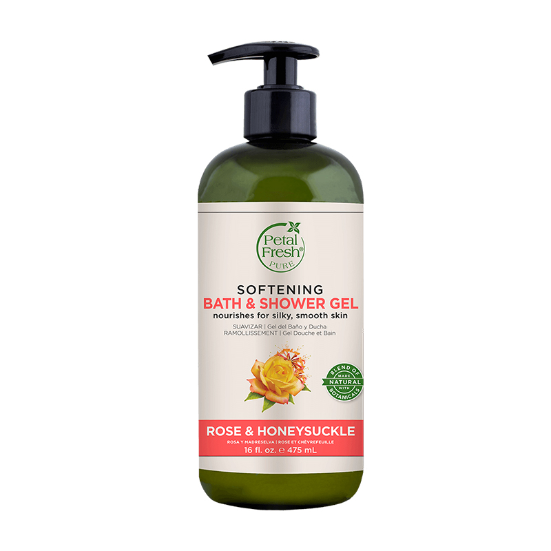 Petal Fresh Pure Bath And Shower Gel Rose And Honeysuckle 475ml | Gogobli