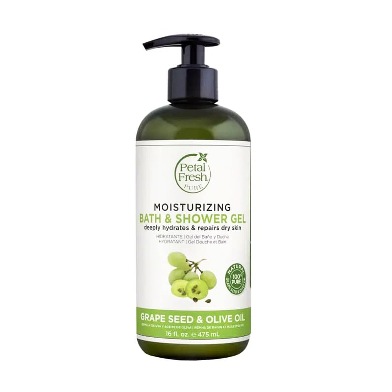 Petal Fresh Pure Bath And Shower Grape Seed And Olive Oil 475ml | Gogobli