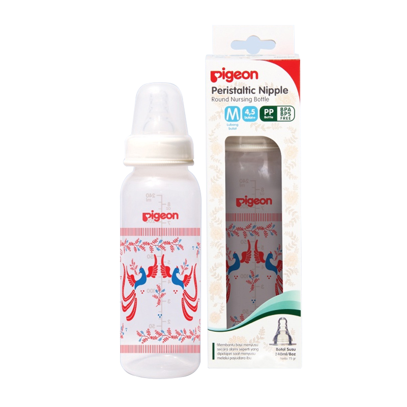 Pigeon Botol PP RP Silicone Nipple Type S Batik Phoenix 240ml | Gogobli