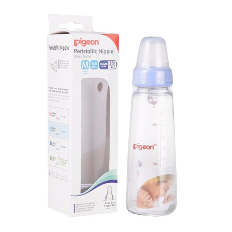 Pigeon Botol Susu Kaca K-8 Purple 240ml | Gogobli