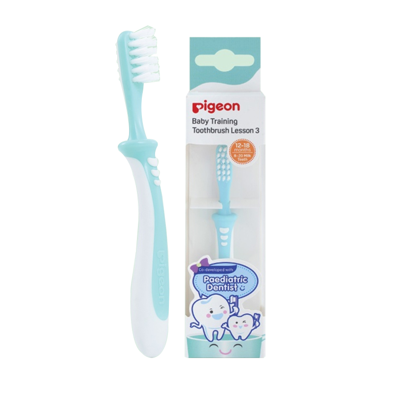 Pigeon Training Toothbrush Lesson 3 Green | Gogobli