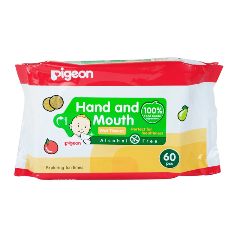 Pigeon Hand And Mouth Wet Tissue 60s | Gogobli