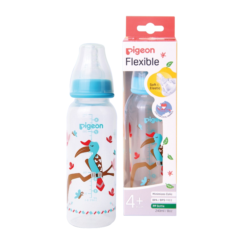 Pigeon Botol PP RP Silicone Nipple Type S Burung Rangkok 240ml | Gogobli