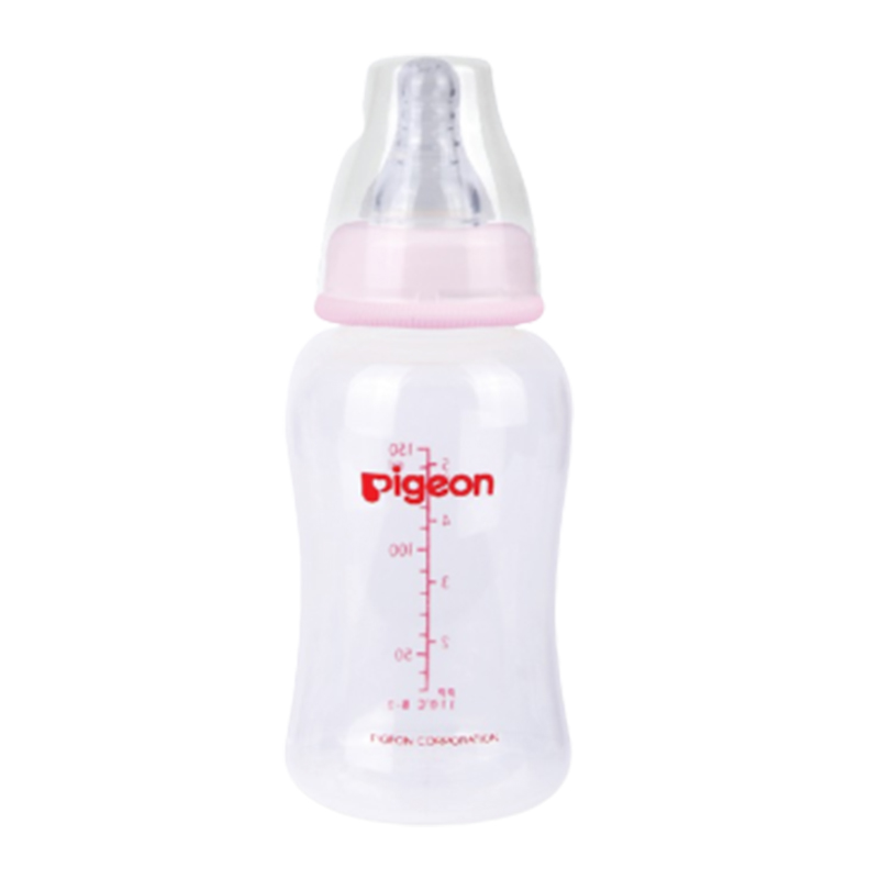 Pigeon Botol Susu PP Clear Streamline Pink 150ml | Gogobli