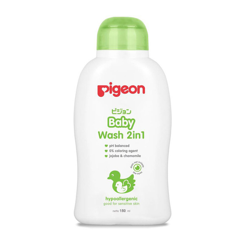 Pigeon Baby Wash 2in1 Jojoba And Chamomile Hypoallergenic 150ml | Gogobli