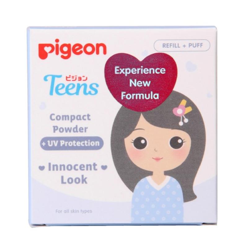 Pigeon Refill Compact Powder UV Protection Pure White 14gr | Gogobli