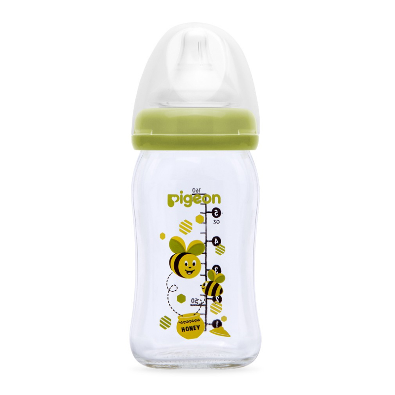 Pigeon Botol Susu Kaca Wide Neck Lebah 160ml | Gogobli