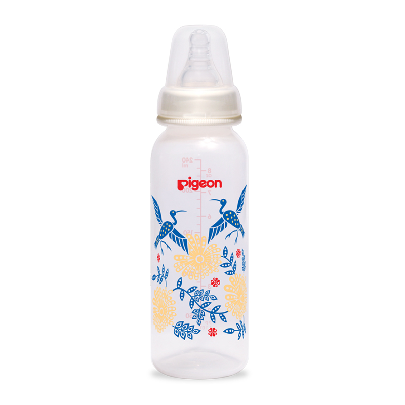 Pigeon Botol Susu PP RP Batik Bangau Biru 240ml | Gogobli