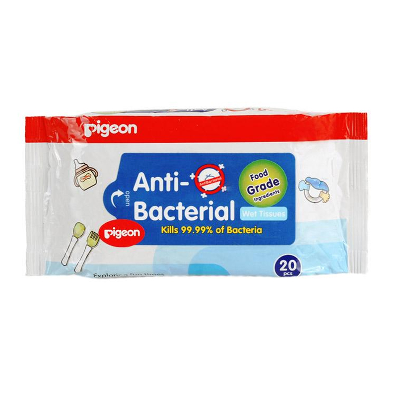 Pigeon Anti-Bacterial Wet Tissue 20s | Gogobli