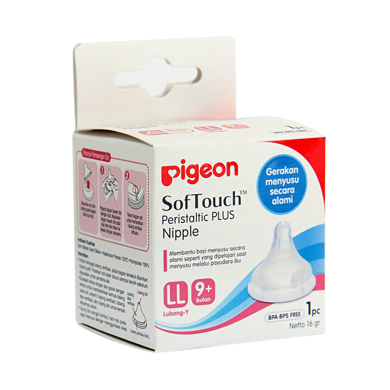 Pigeon Soft Touch Peristaltic Plus Nipple 1s Box LL | Gogobli