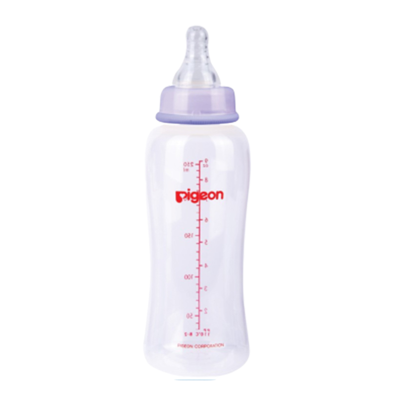 Pigeon Botol Susu PP Clear Streamline Purple 250ml | Gogobli