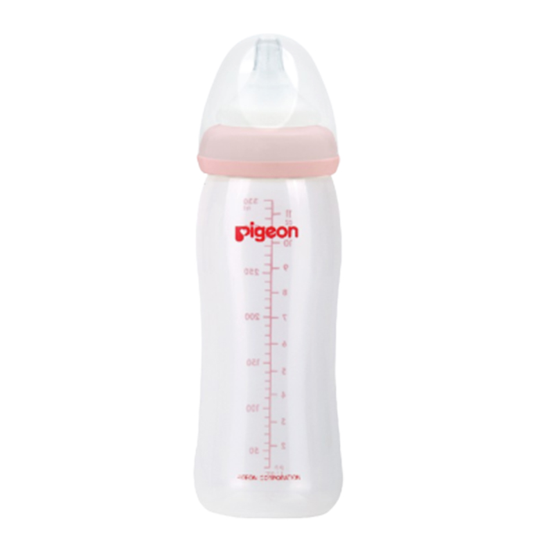 Pigeon Botol Susu PP Wide Neck Pink 330ml | Gogobli