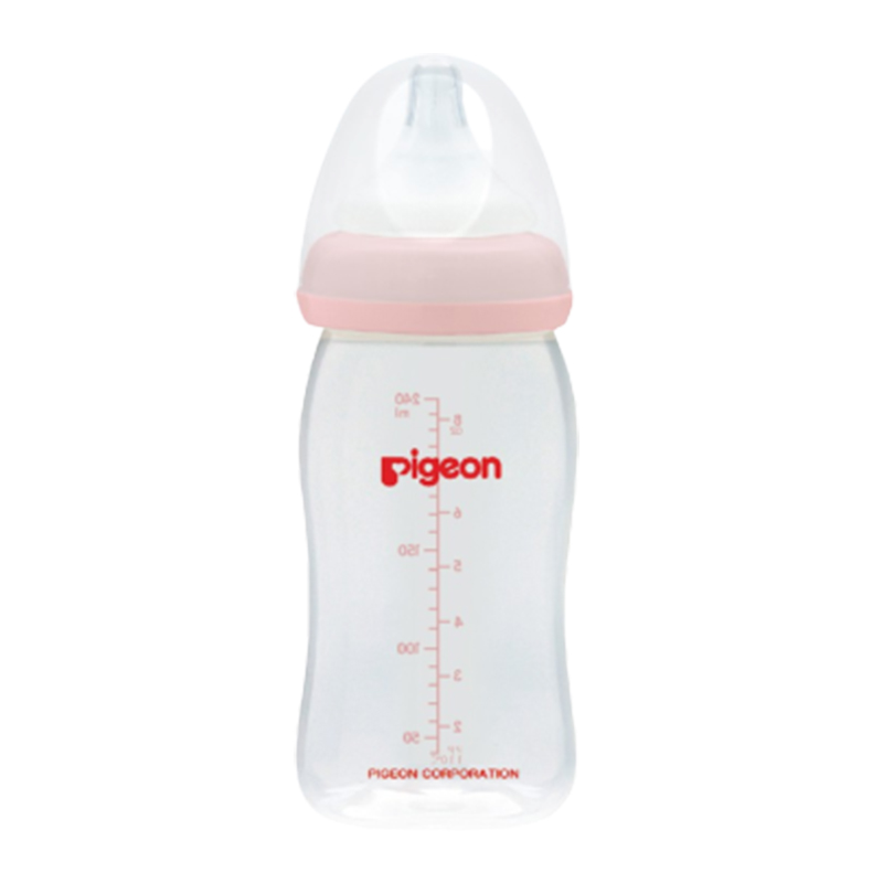 Pigeon Botol Susu PP Wide Neck Pink 240ml | Gogobli