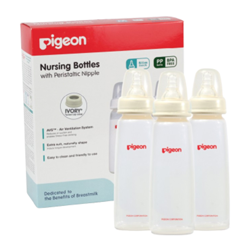 Pigeon Botol Susu PP KP Ivory Triple Pack 240ml | Gogobli