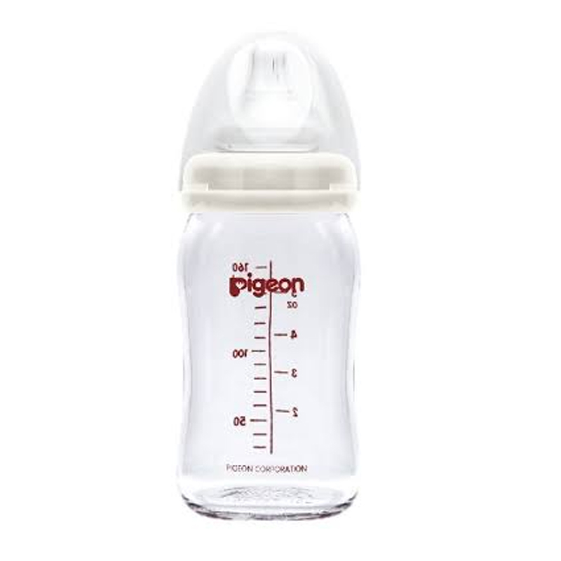 Pigeon Botol Susu Kaca Wide Neck Ivory 160ml | Gogobli