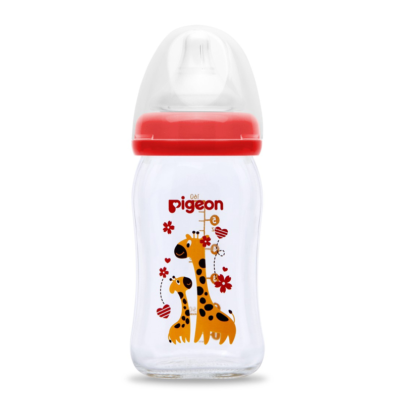 Pigeon Botol Susu Kaca Wide Neck Jerapah 160ml | Gogobli