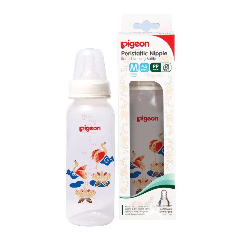 Pigeon Botol PP RP Silicone Nipple Type S Teratai Kupu-Kupu 240ml | Gogobli