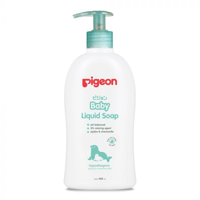 Pigeon Baby Liquid Soap Jojoba And Chamomile Hypoallergenic (Pump) 400ml | Gogobli