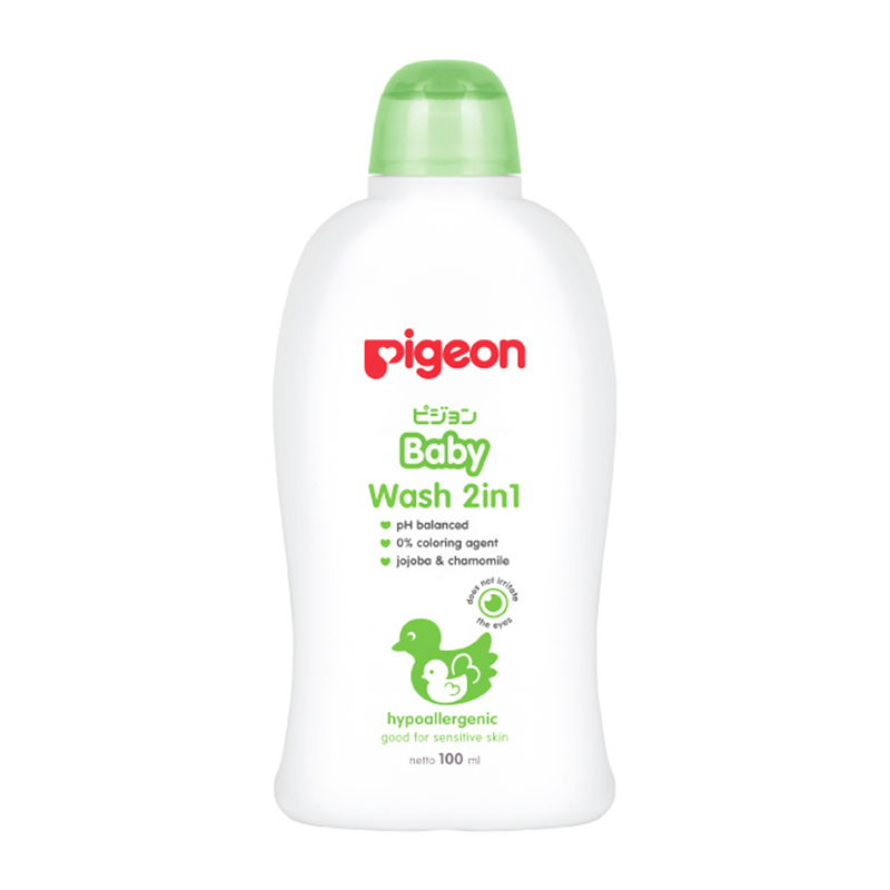 Pigeon Baby Wash 2in1 Jojoba And Chamomile Hypoallergenic 100ml | Gogobli