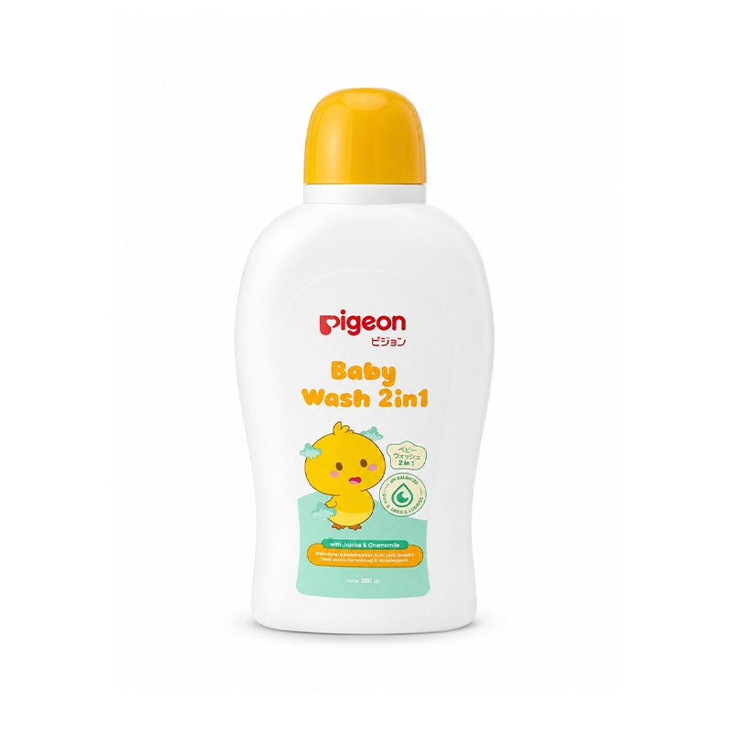 Pigeon Baby Wash 2in1 Jojoba And Chamomile Hypoallergenic 100ml | Gogobli