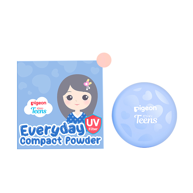 Pigeon Teens Everyday Compact Powder UV Filter Fair 9gr | Gogobli
