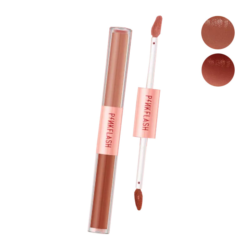 PinkFlash Double Sense 2in1 Dual Ended Liquid Lipstick PF-L13-V07 | Gogobli