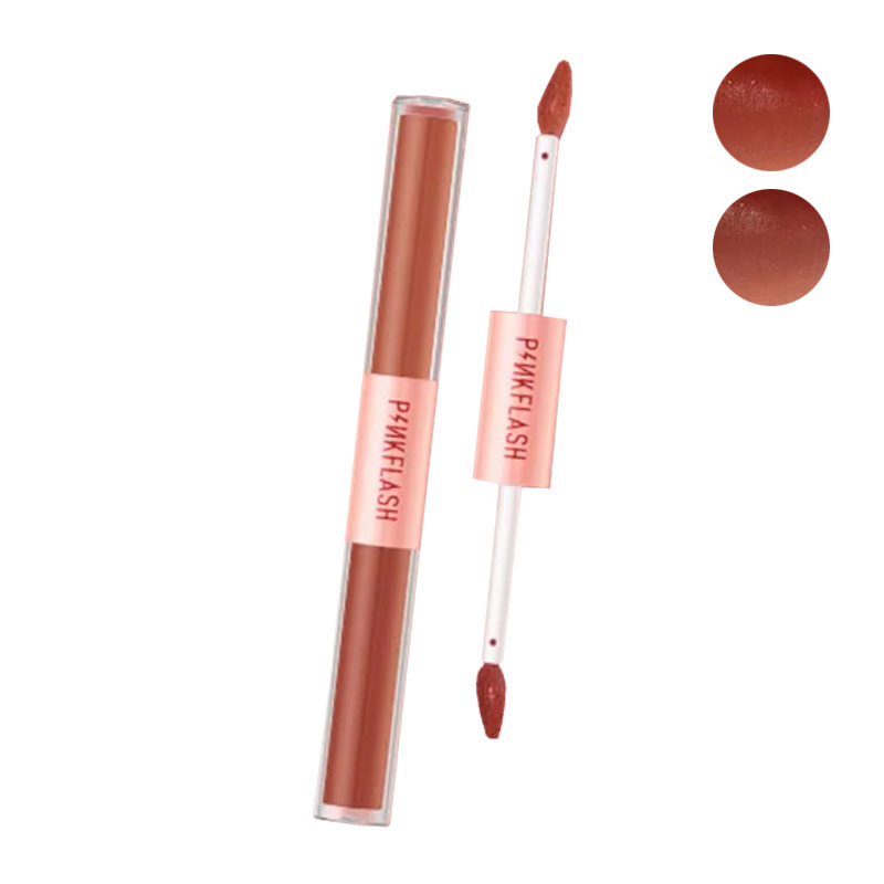 PinkFlash Double Sense 2in1 Dual Ended Liquid Lipstick PF-L13-V04 | Gogobli