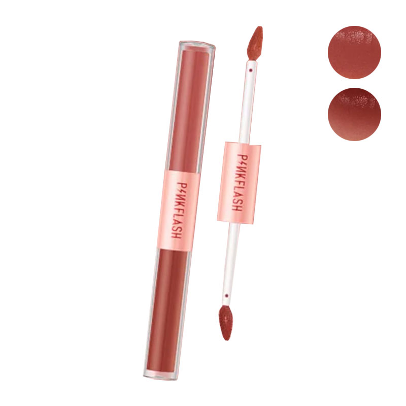 PinkFlash Double Sense 2in1 Dual Ended Liquid Lipstick PF-L13-V05 | Gogobli