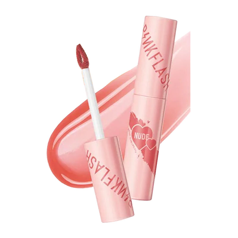 PinkFlash Watery Glam Lip Gloss Super Glossy Shiny Lip Tint PFL09-NU02 | Gogobli