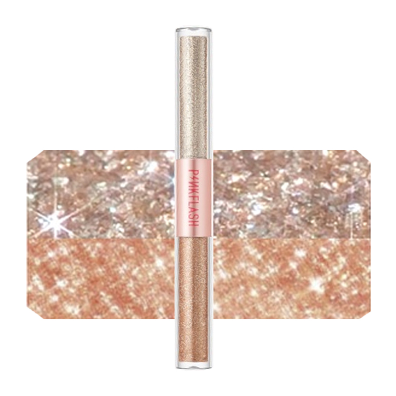 PinkFlash 2in1 All Glow Liquid Eyeshadow PF-E18 #3 Golden Diamond | Gogobli