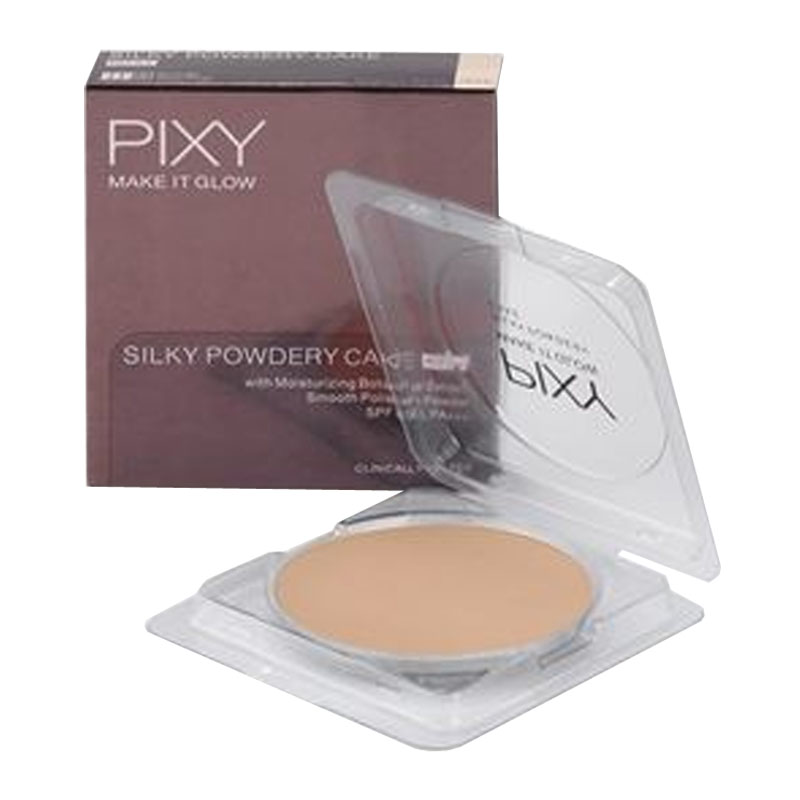 Pixy Make It Glow Silky Powdery Cake Refill 301 Medium Beige 10gr | Gogobli