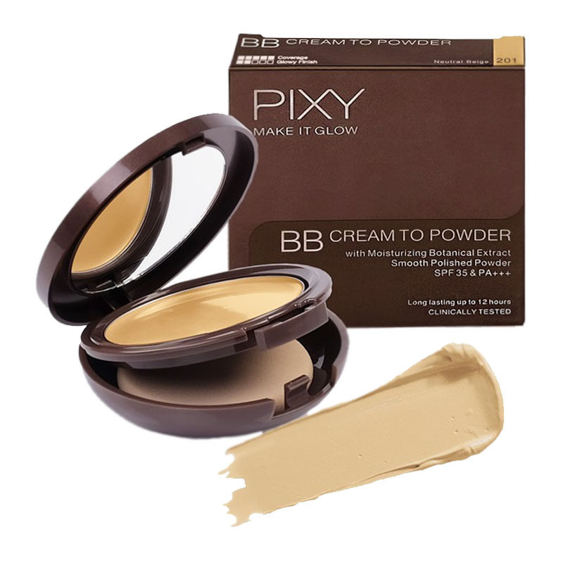Pixy Make It Glow BB Cream To Powder 201 Neutral Beige 11gr | Gogobli